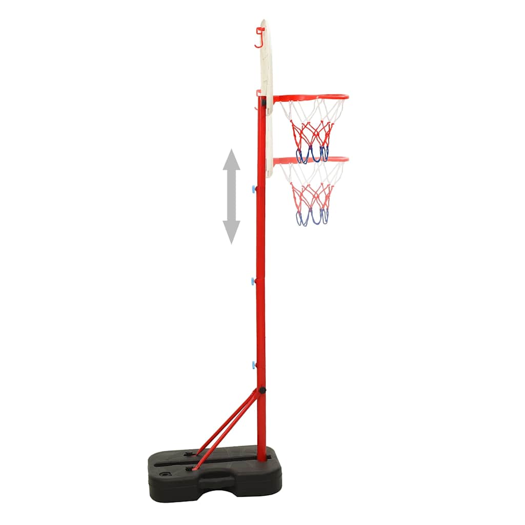 Conjunto portátil de basquetebol ajustável 138,5-166 cm