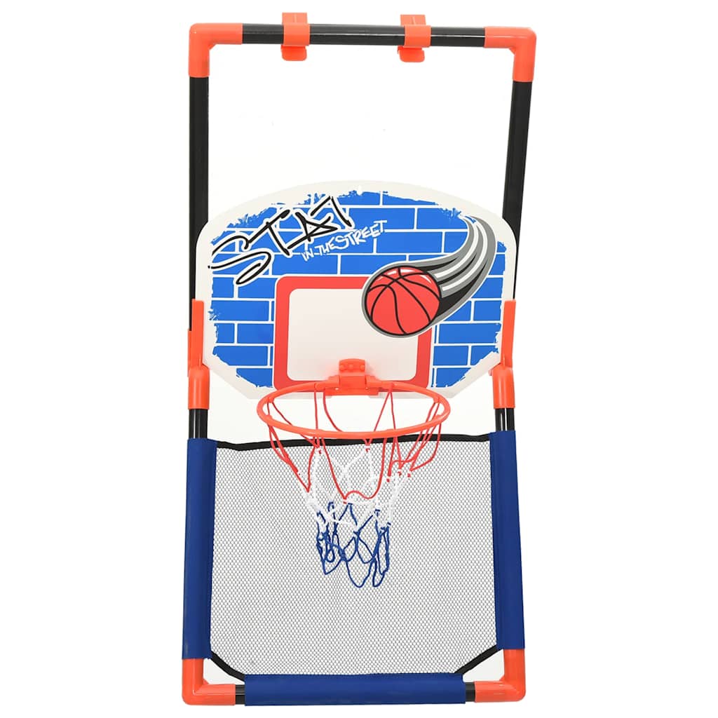 Conjunto de basquetebol multifuncional infantil piso e parede