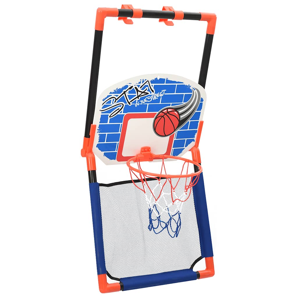 Conjunto de basquetebol multifuncional infantil piso e parede