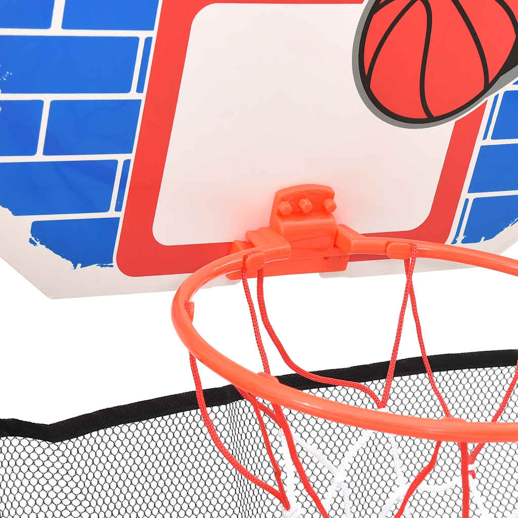 Conjunto de basquetebol multifuncional infantil piso e parede