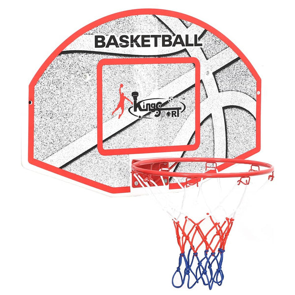 Conjunto tabela basquetebol p/ montar parede 5 pcs 66x44,5 cm
