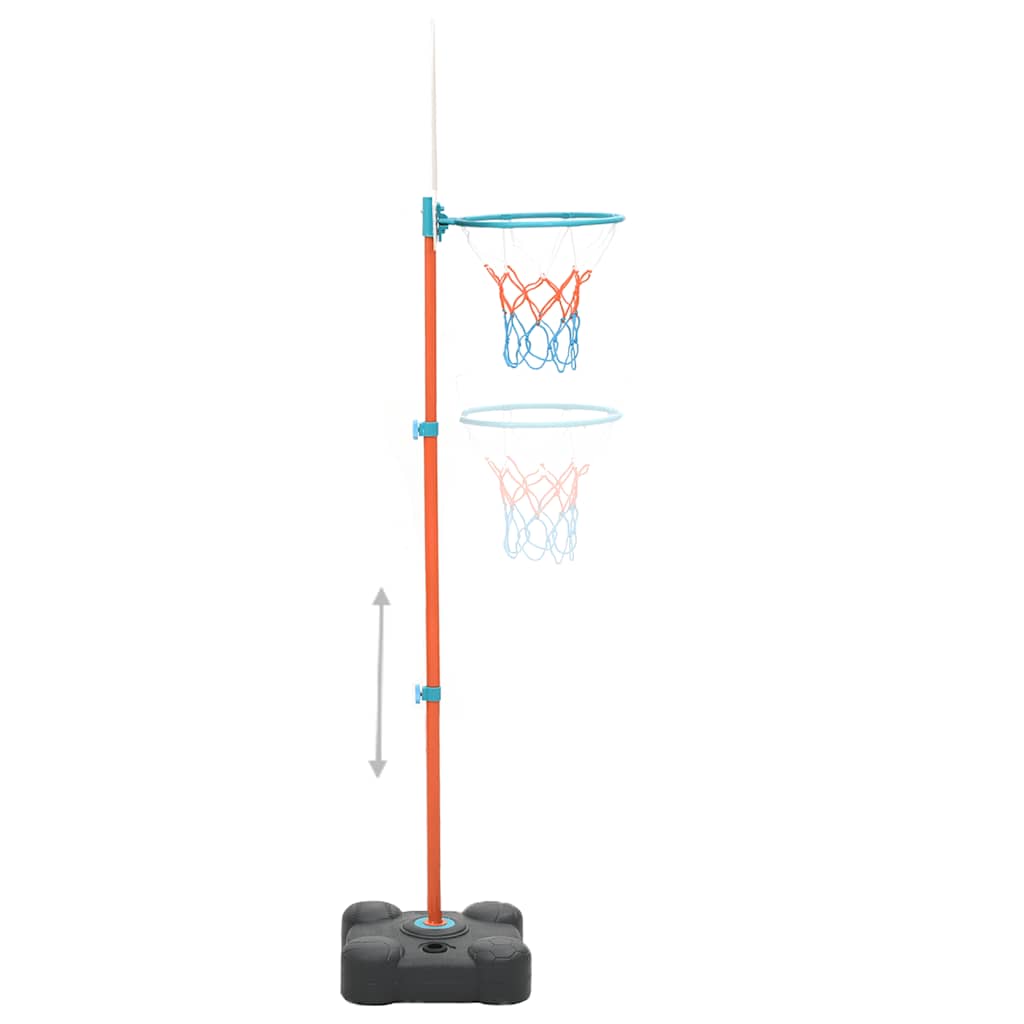 Conjunto jogo de basquetebol portátil ajustável 109-141 cm