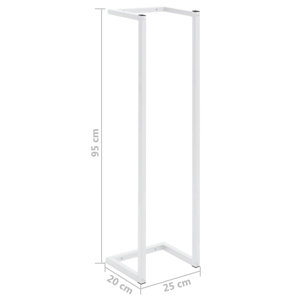 Toalheiro 25x20x95 cm aço branco