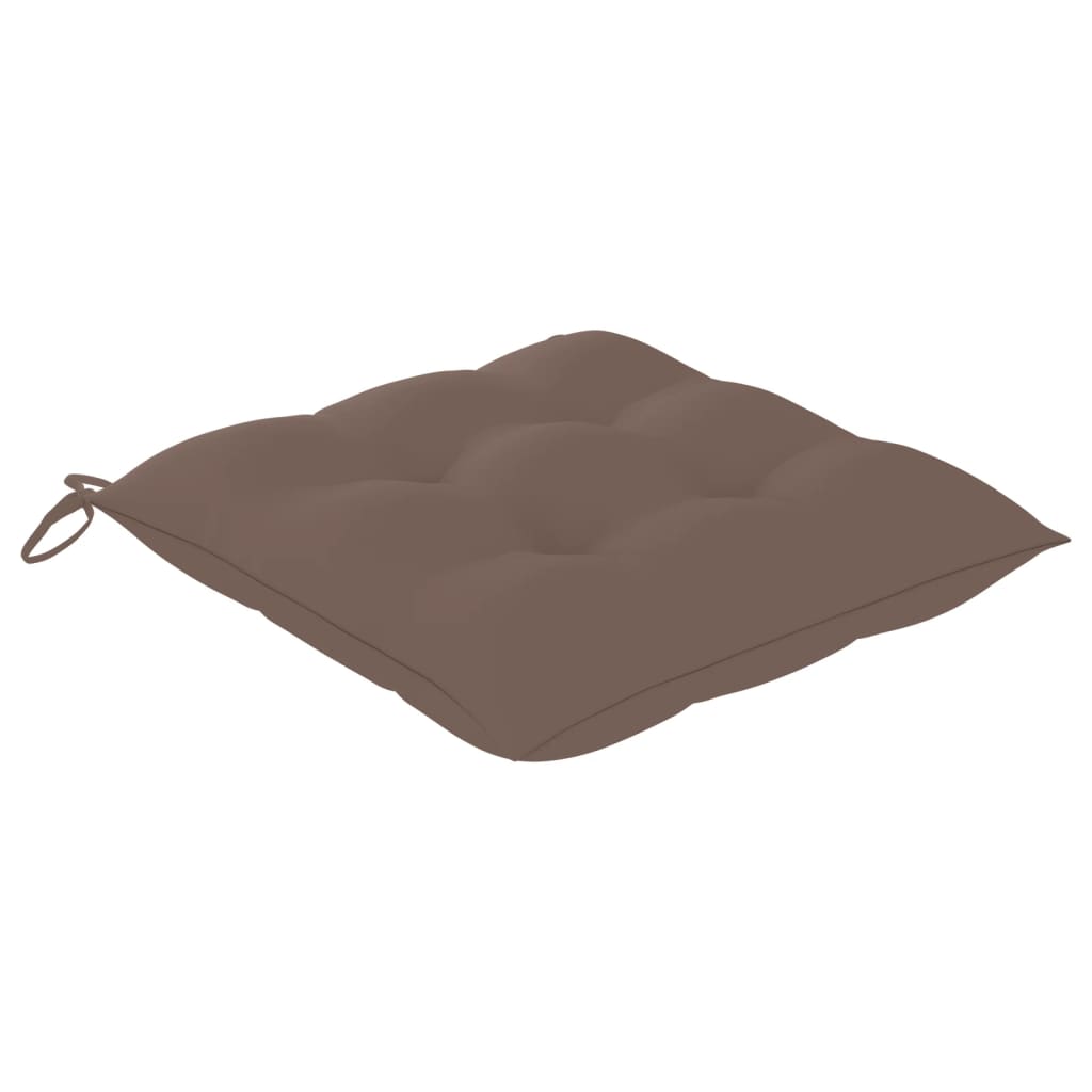 Cadeiras de jardim c/ almofadões 8 pcs acácia maciça cinzento