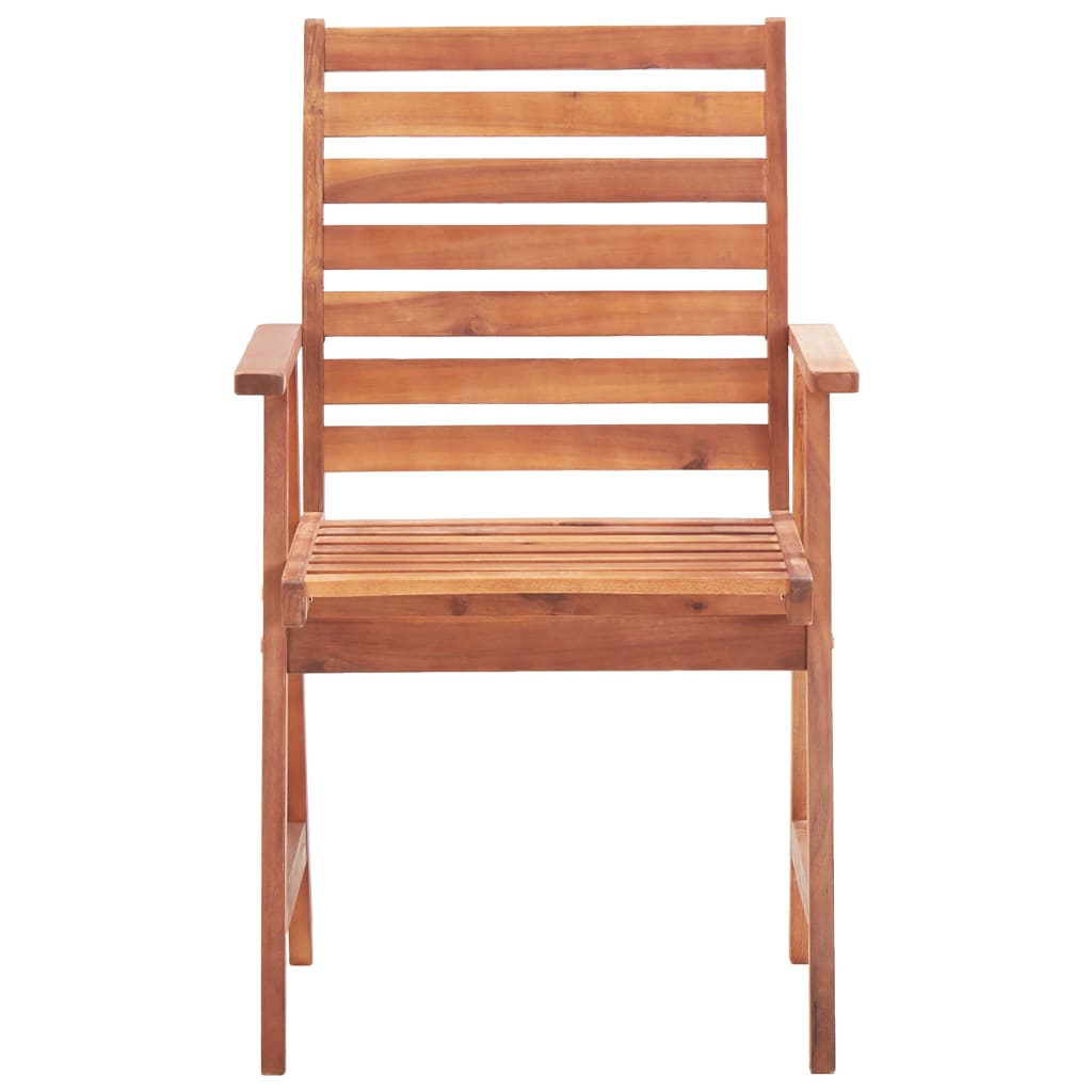 Cadeiras de jantar para jardim 8 pcs madeira de acácia maciça