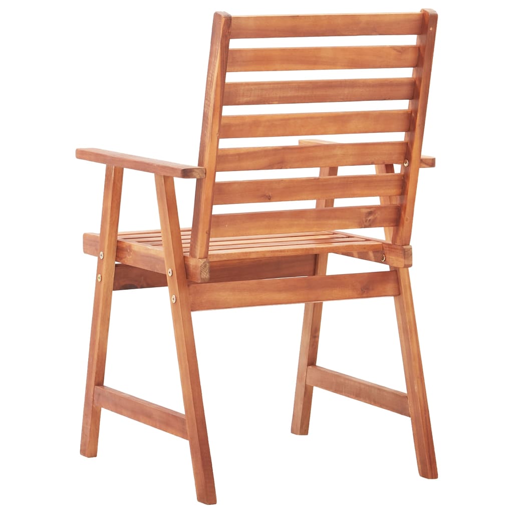 Cadeiras de jantar para jardim 8 pcs madeira de acácia maciça