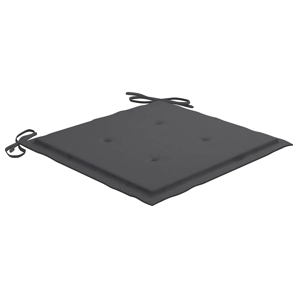 Cadeiras de jantar p/ jardim 4 pcs c/ almofadões acácia maciça
