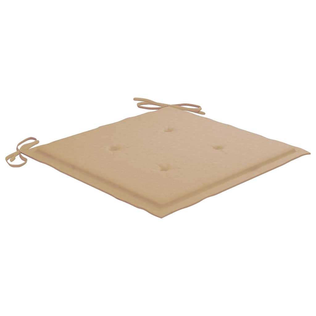 Cadeiras de jantar p/ jardim 4 pcs c/ almofadões acácia maciça