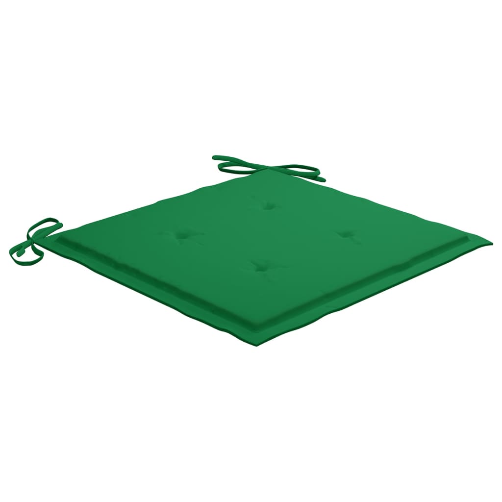 Cadeiras de jantar p/ jardim 4 pcs c/ almofadões acácia maciça