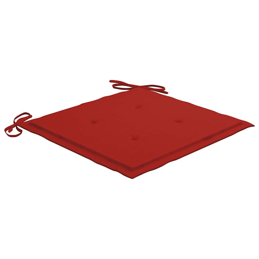 Cadeiras de jantar p/ jardim 4 pcs c/ almofadões acácia maciça