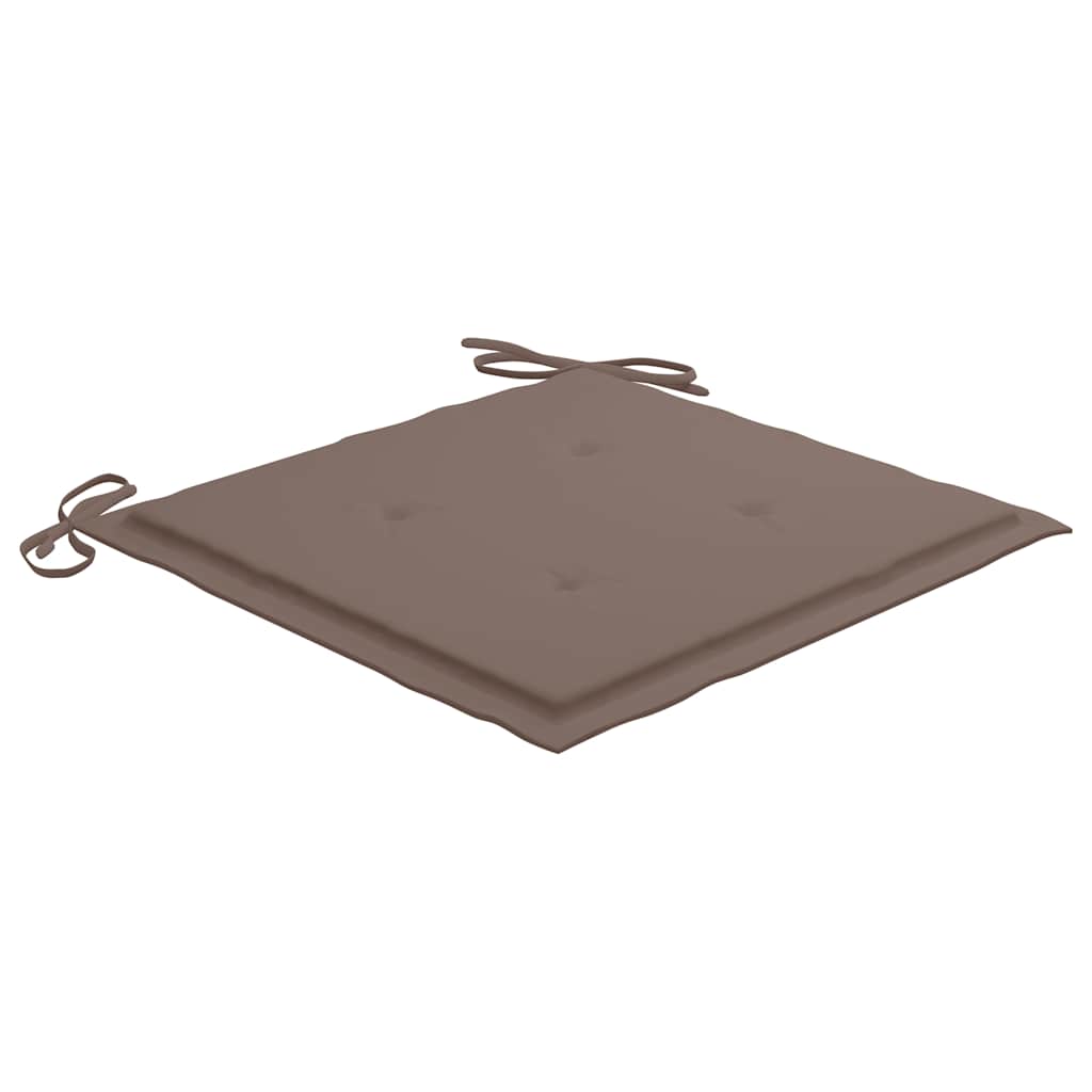 Cadeiras de jantar p/ jardim 4 pcs c/ almofadões acácia maciça