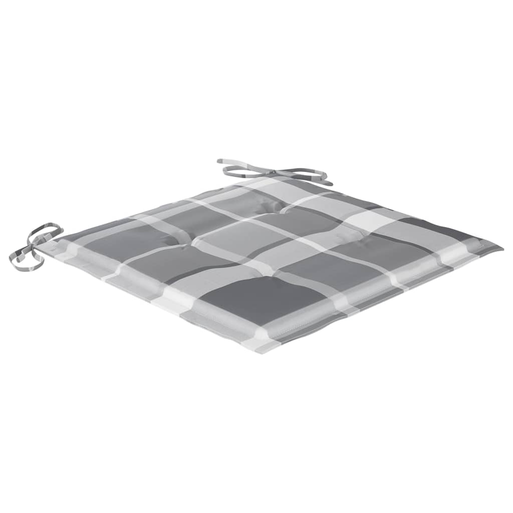 Cadeiras de jantar p/ jardim 4 pcs c/ almofadões acácia maciça