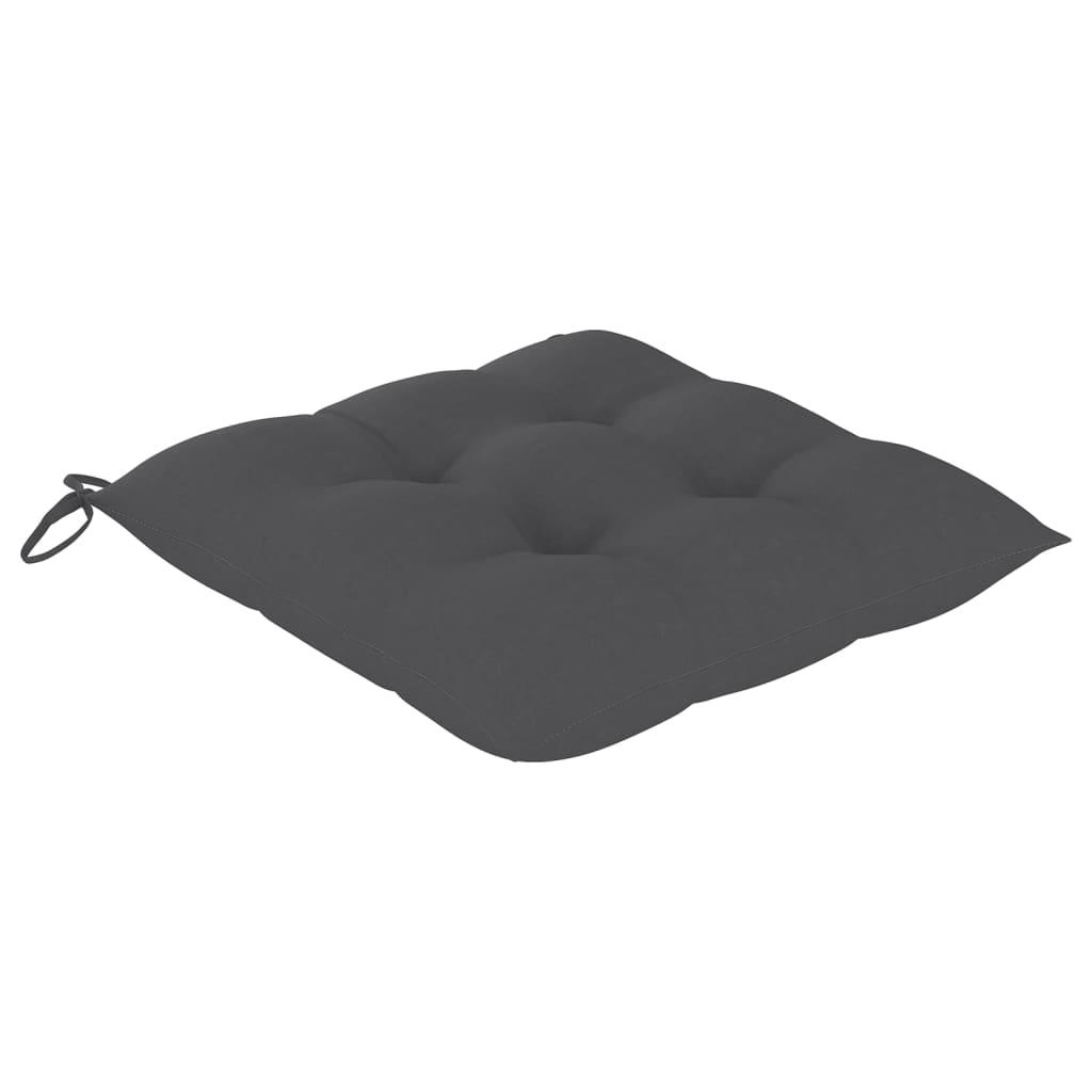 Cadeiras de jantar p/ jardim 4 pcs c/ almofadões acácia maciça