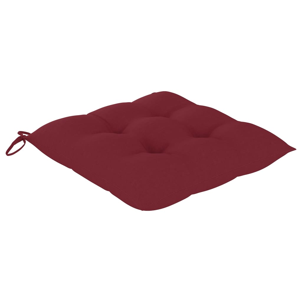 Cadeiras de jantar p/ jardim 4 pcs c/ almofadões acácia maciça