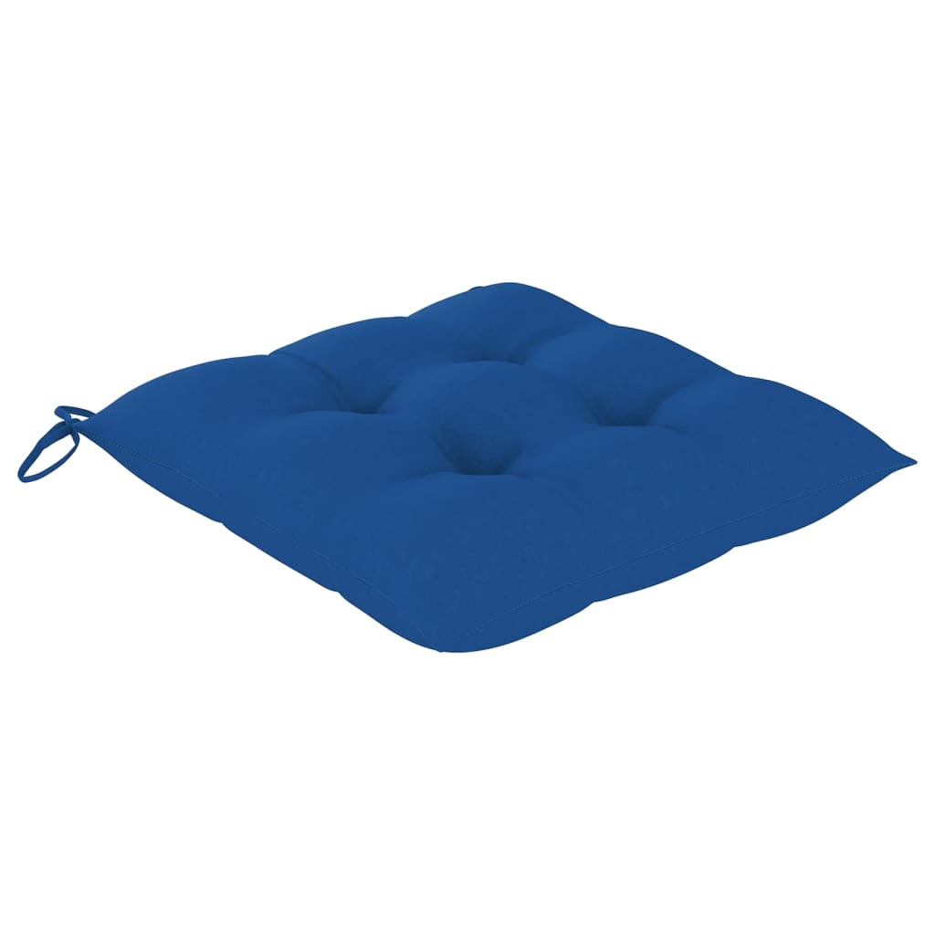 Cadeiras de jantar p/ jardim 4 pcs c/ almofadões acácia maciça