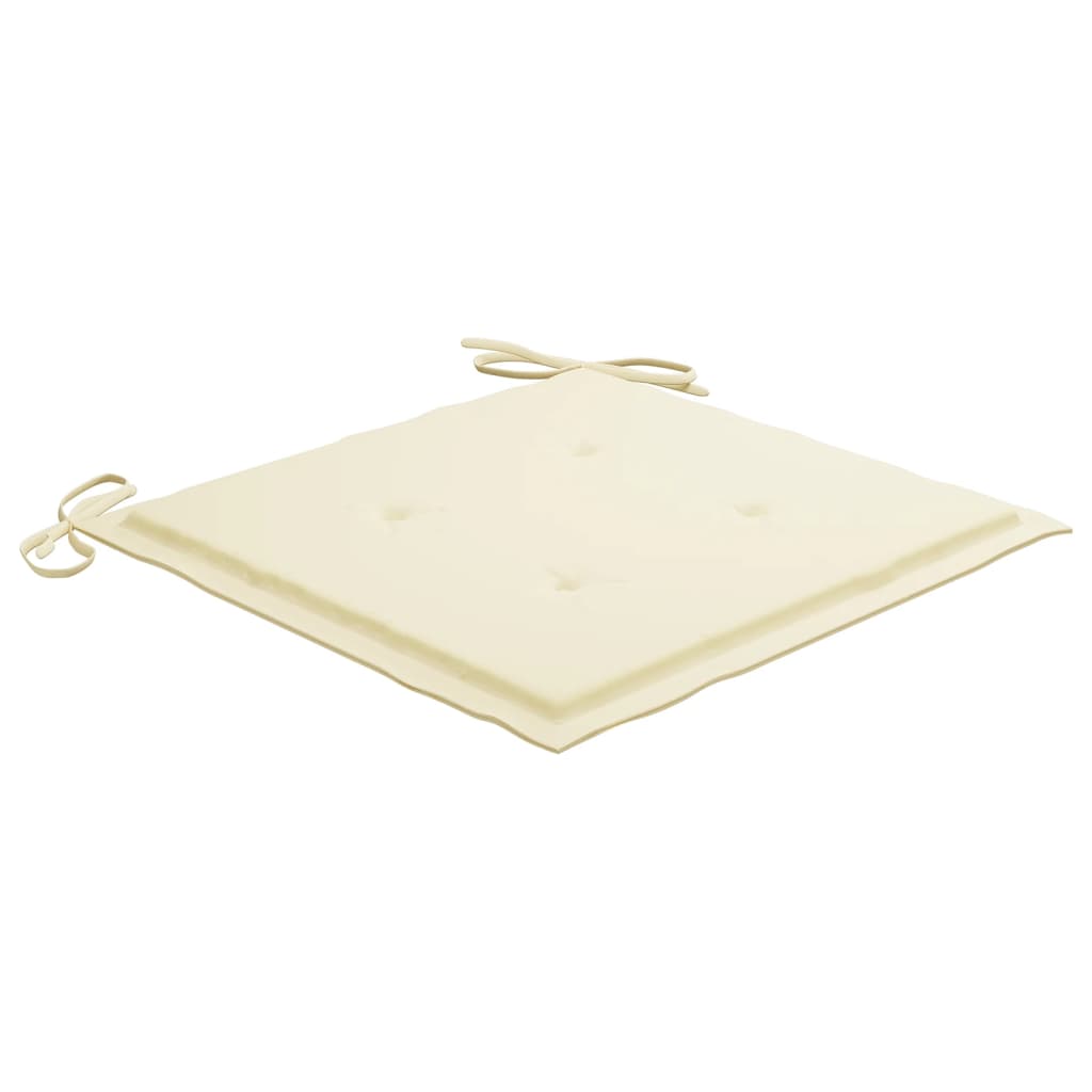 Cadeiras de jantar p/ jardim 6 pcs c/ almofadões acácia maciça