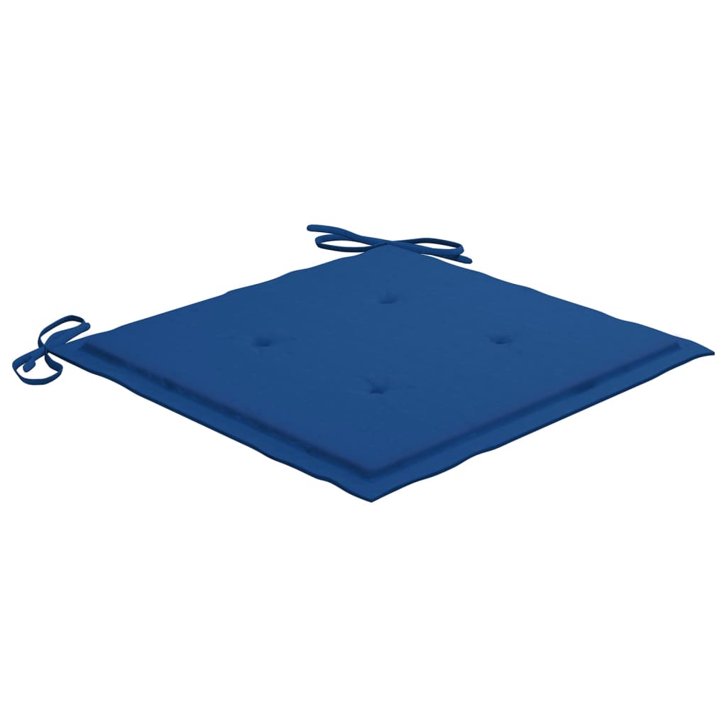 Cadeiras de jantar p/ jardim 6 pcs c/ almofadões acácia maciça