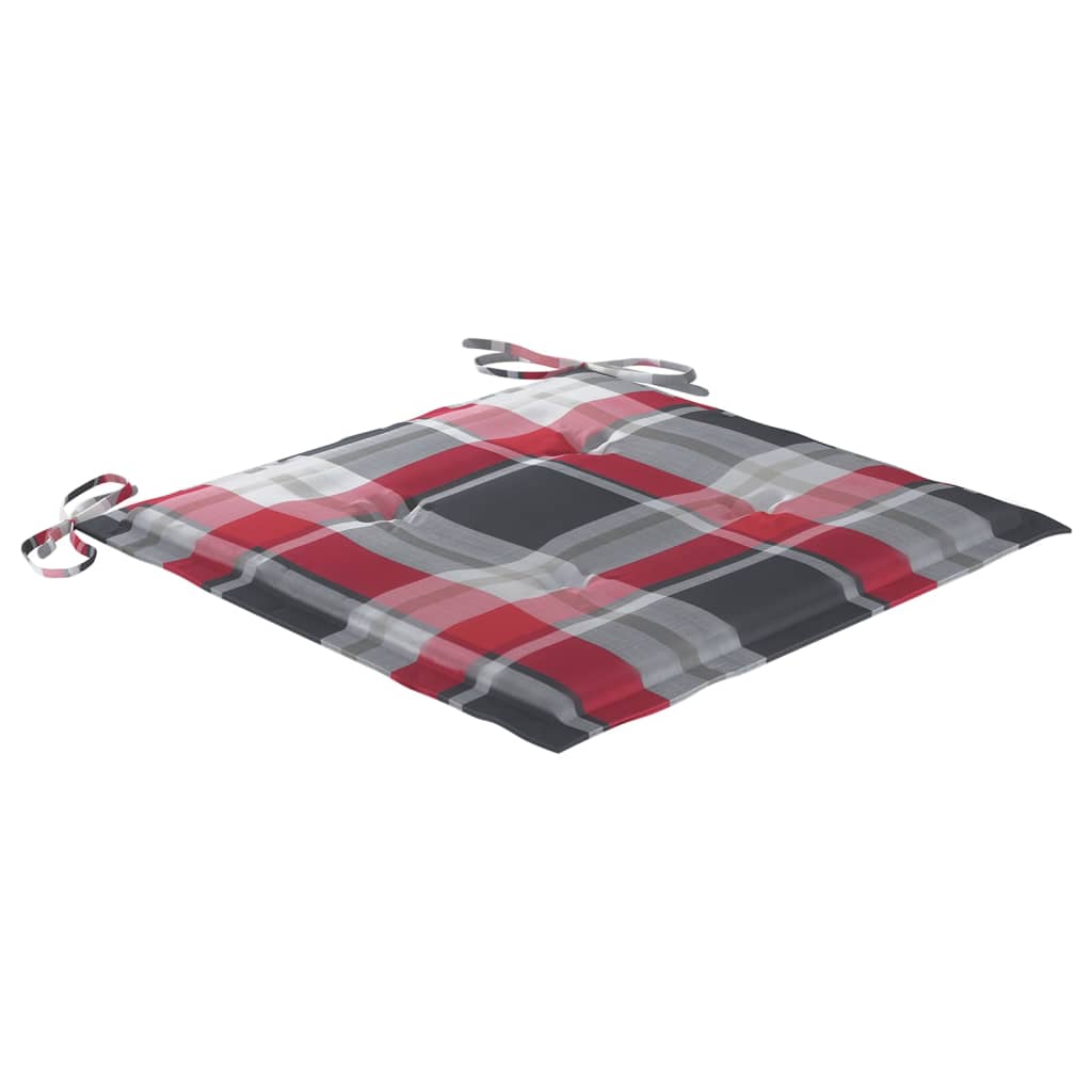 Cadeiras de jantar p/ jardim 6 pcs c/ almofadões acácia maciça