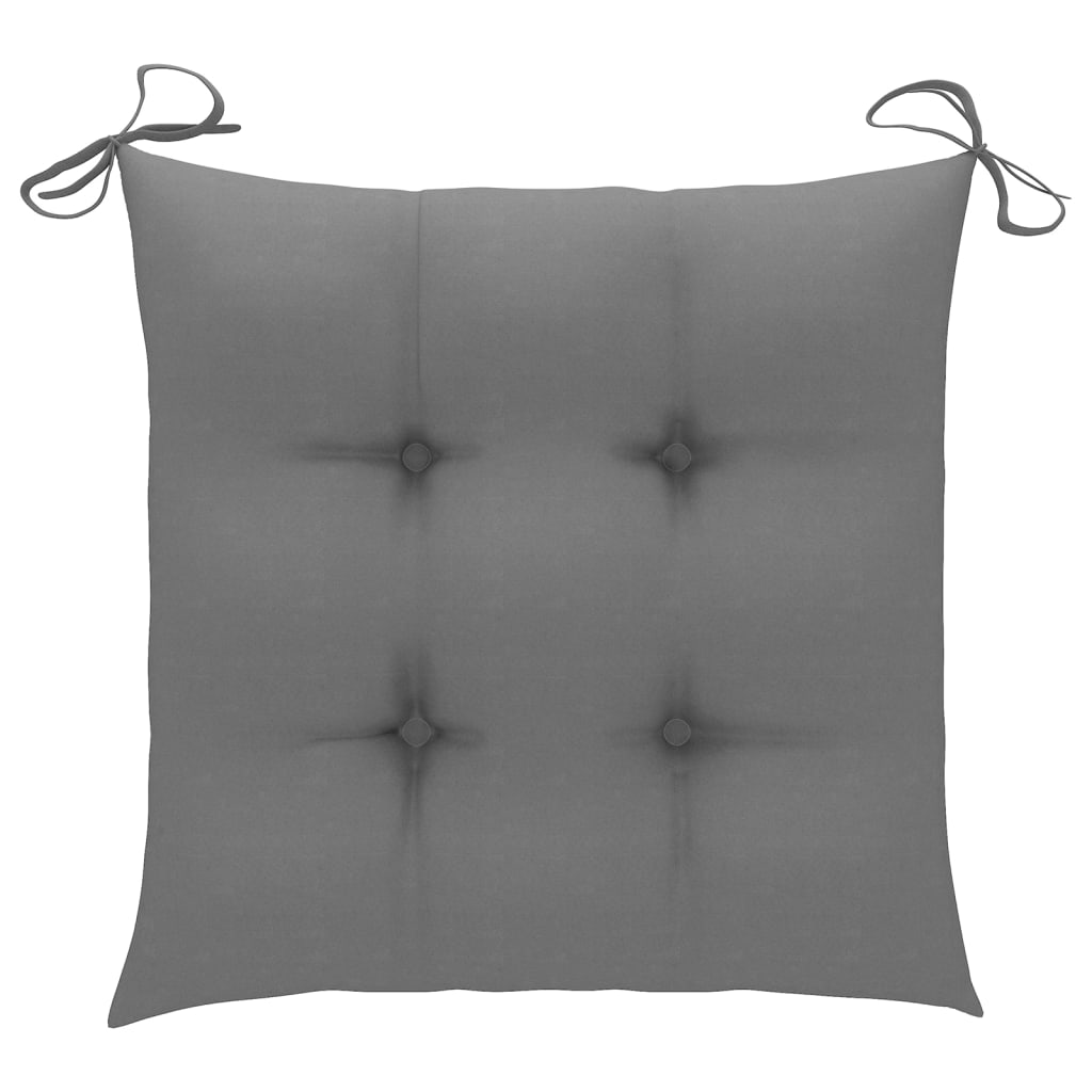 Cadeiras de jardim c/ almofadões 4 pcs madeira de acácia maciça