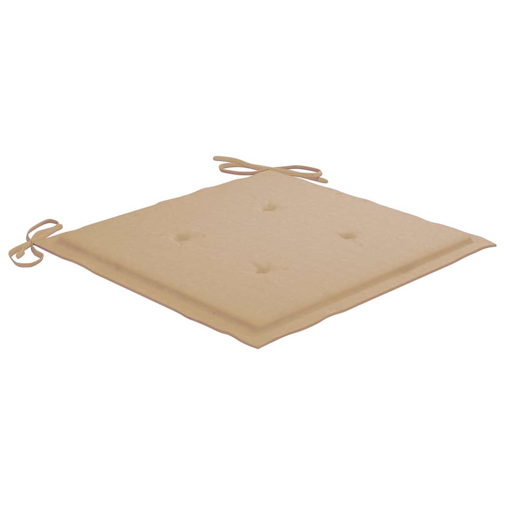 Cadeiras de jardim 6 pcs c/ almofadões madeira de acácia maciça