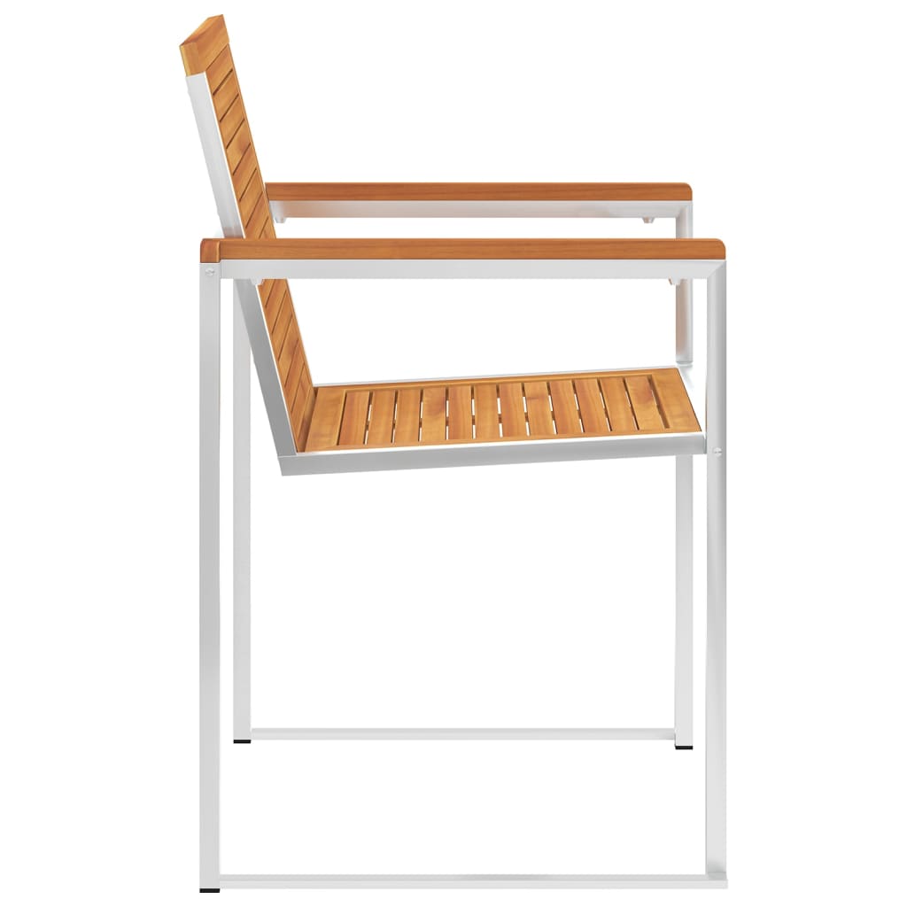 Cadeiras de jardim 6 pcs c/ almofadões madeira de acácia maciça