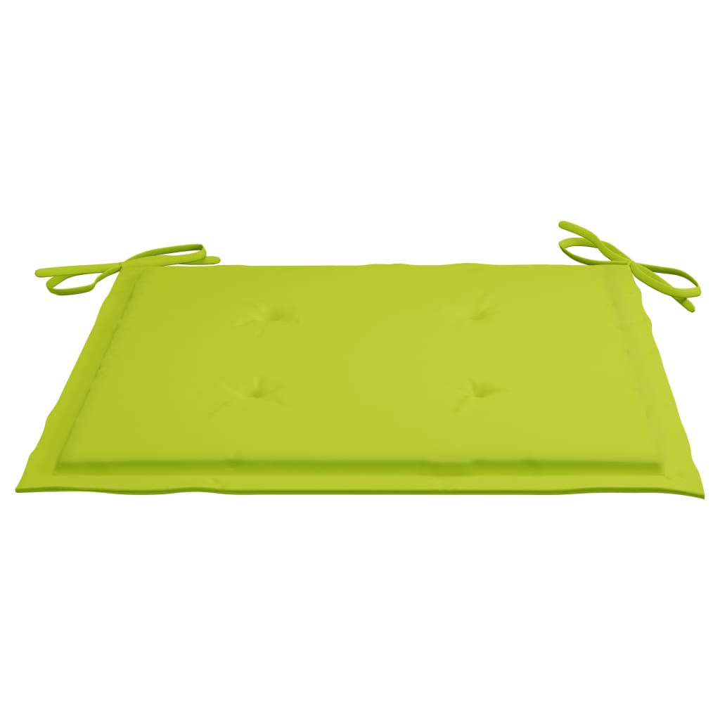 Cadeiras de jardim 6 pcs c/ almofadões madeira de teca maciça