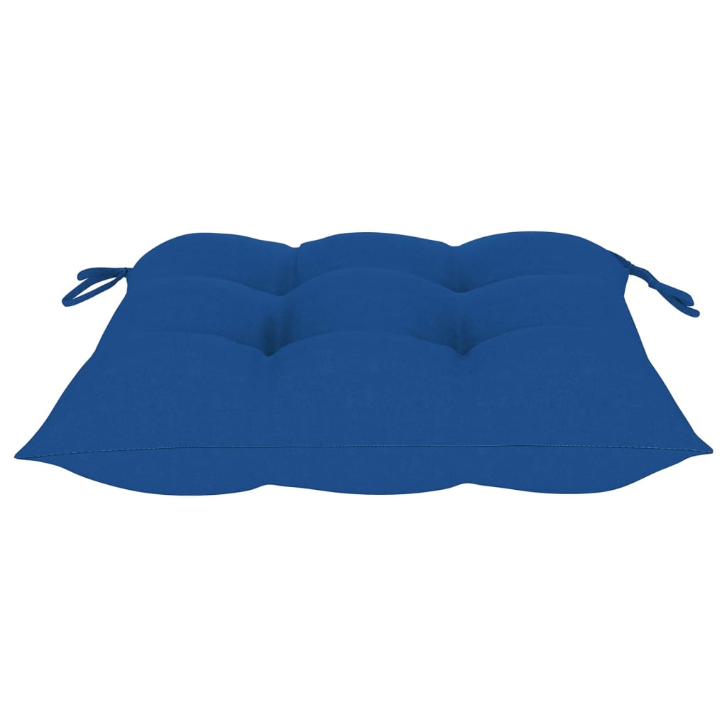 Cadeiras de jardim 6 pcs c/ almofadões madeira de teca maciça