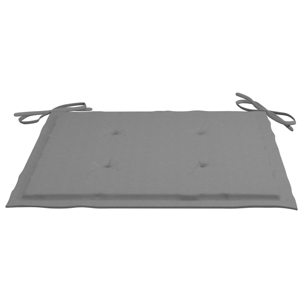 Cadeiras de jardim 8 pcs c/ almofadões madeira de teca maciça