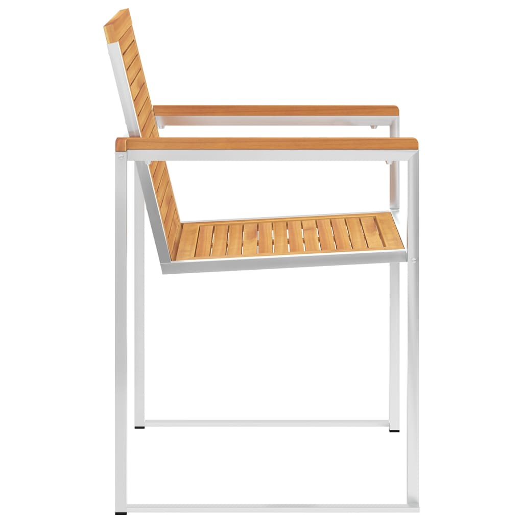 Cadeiras de jardim 8 pcs c/ almofadões madeira de teca maciça