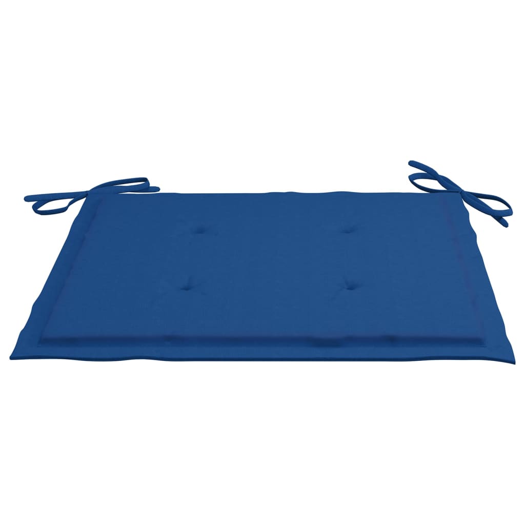 Cadeiras de jardim 8 pcs c/ almofadões madeira de teca maciça
