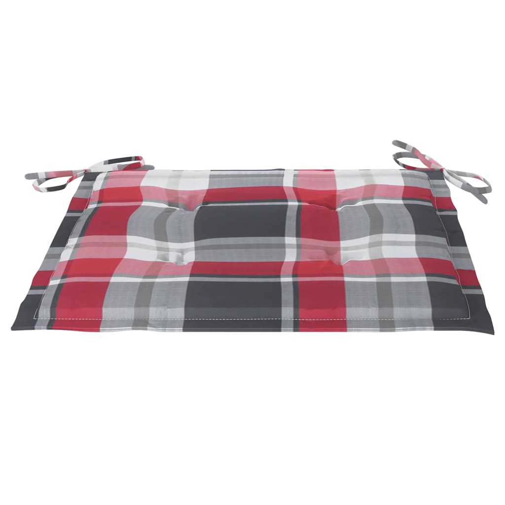 Cadeiras de jardim 8 pcs c/ almofadões madeira de teca maciça