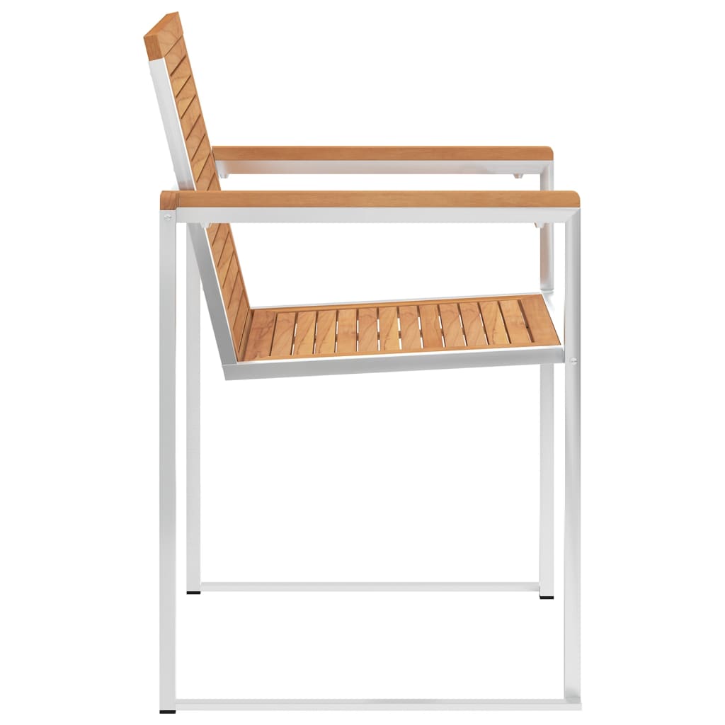 Cadeiras de jardim 8 pcs c/ almofadões madeira de teca maciça