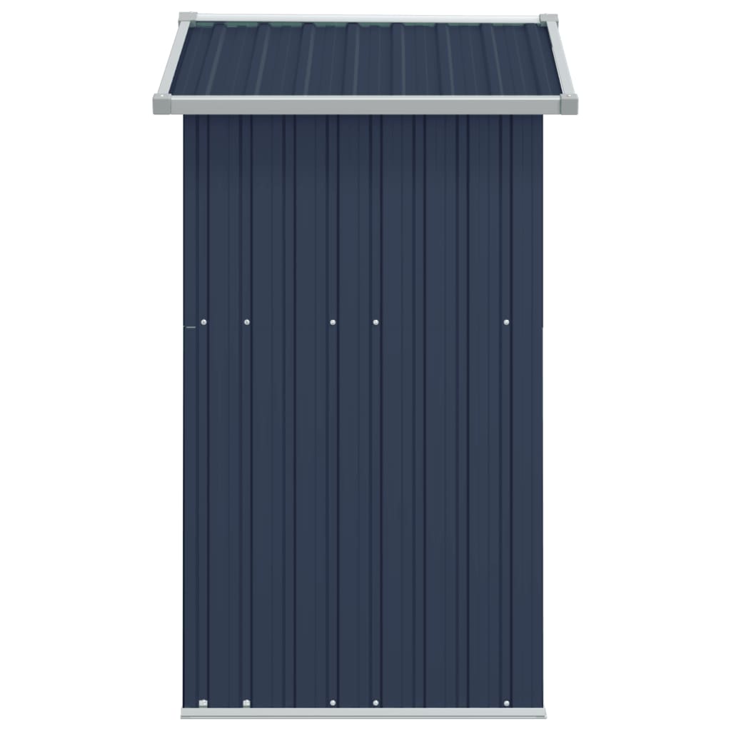 Abrigo de jardim 126x97,5x177 cm aço galvanizado antracite