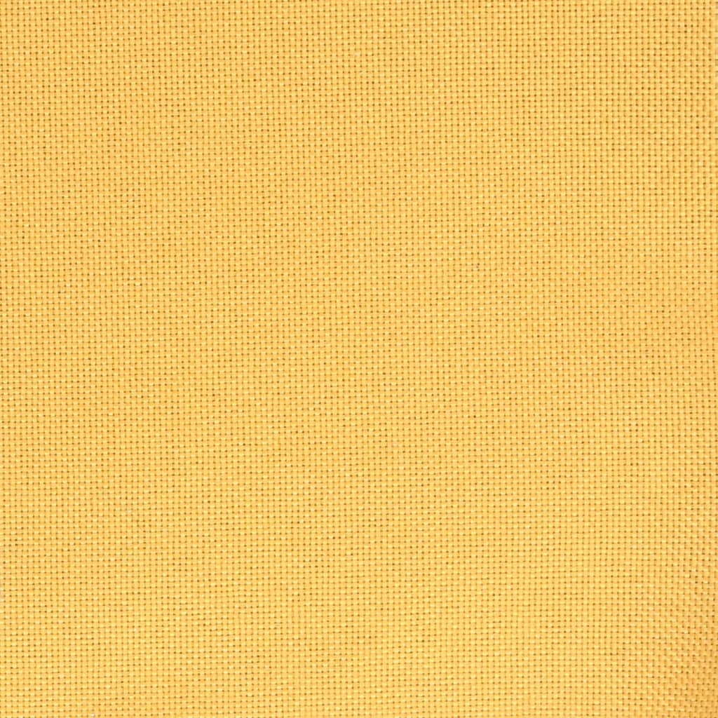 Bancos de bar 2 pcs tecido amarelo mostarda