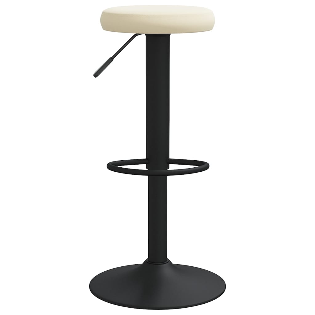Bancos de bar 2 pcs veludo creme