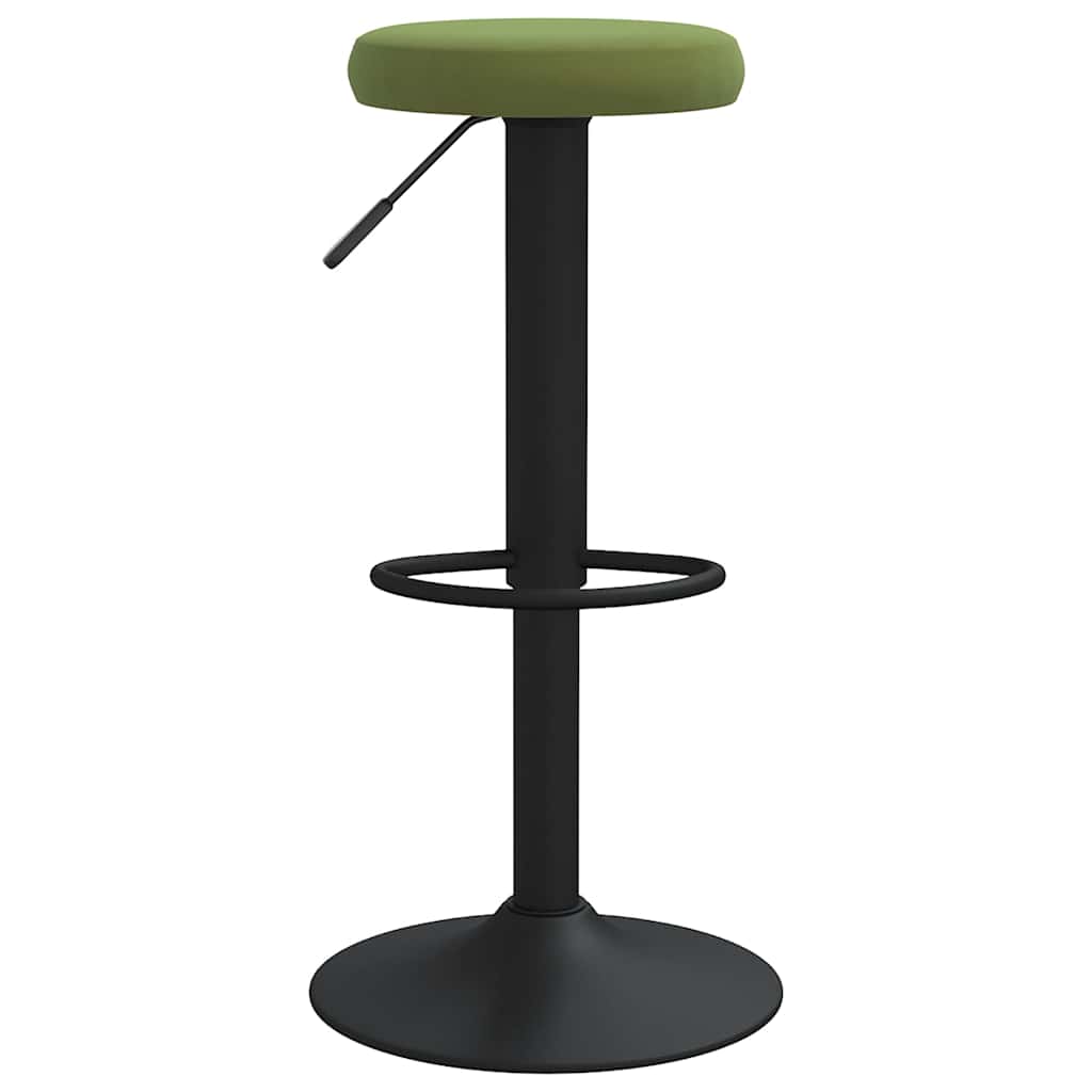 Bancos de bar 2 pcs veludo verde-claro