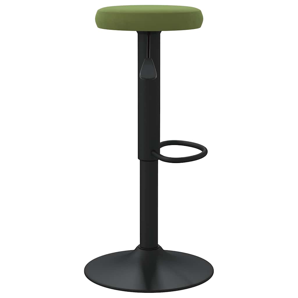 Bancos de bar 2 pcs veludo verde-claro