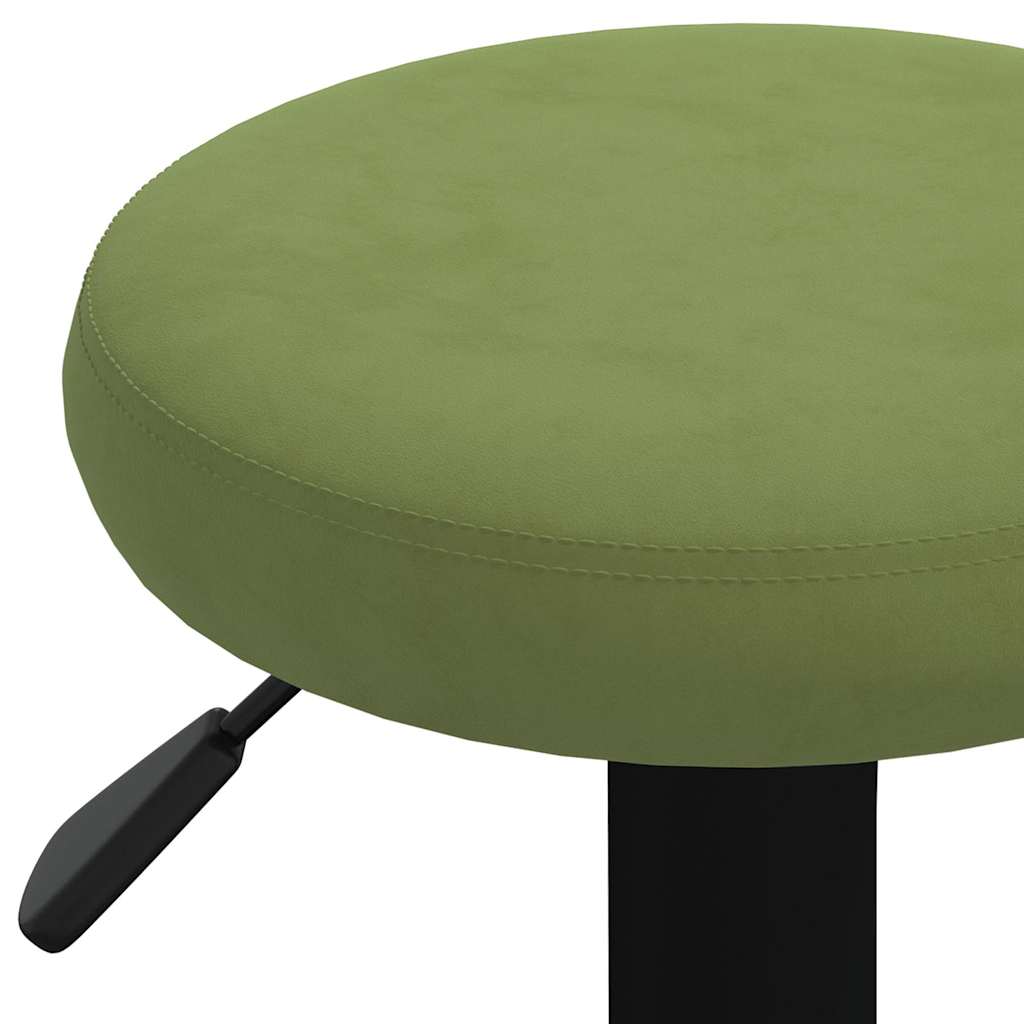 Bancos de bar 2 pcs veludo verde-claro