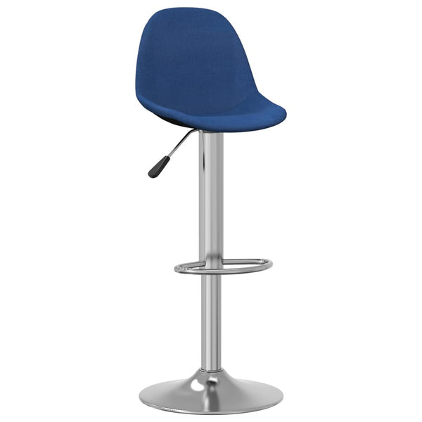 Bancos de bar 2 pcs tecido azul