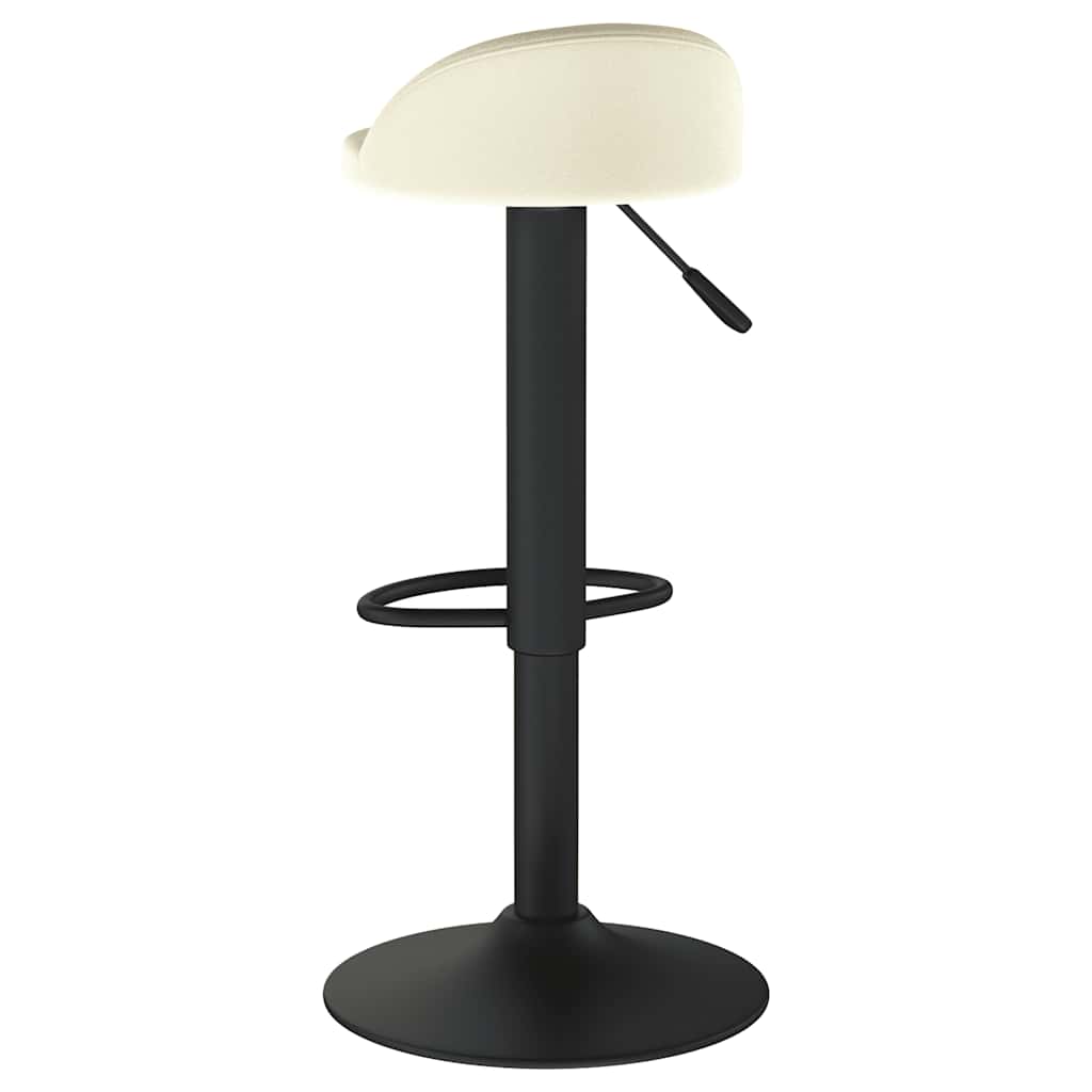 Banco de bar veludo cor creme