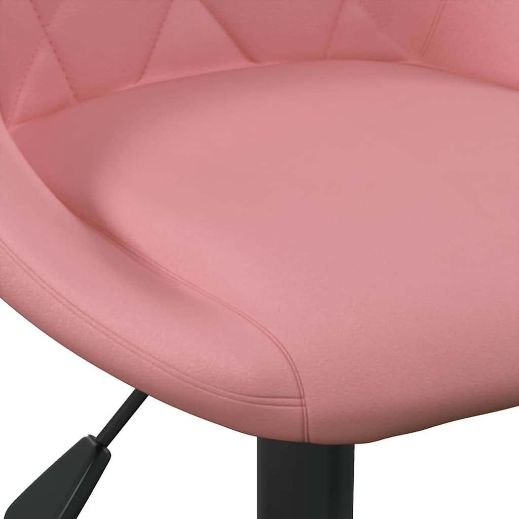 Banco de bar Rosa 46 x 44 x (62.5-77.5) cm Couro sintético