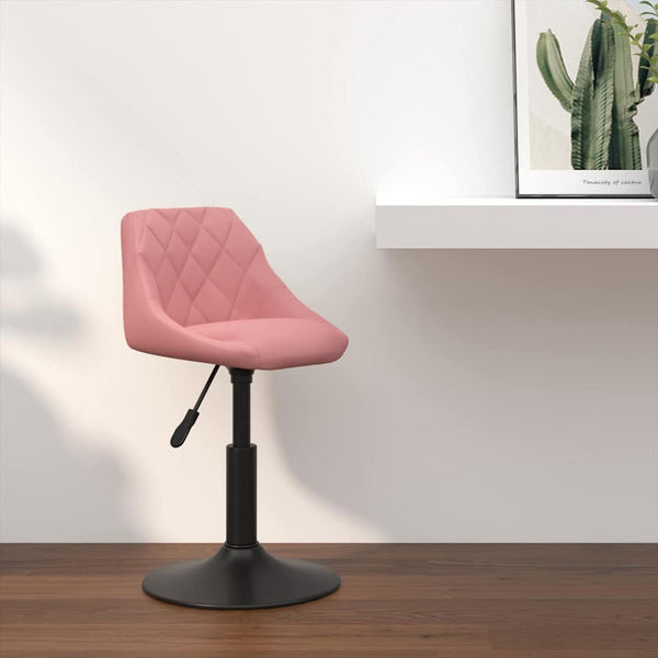Banco de bar Rosa 46 x 44 x (62.5-77.5) cm Couro sintético