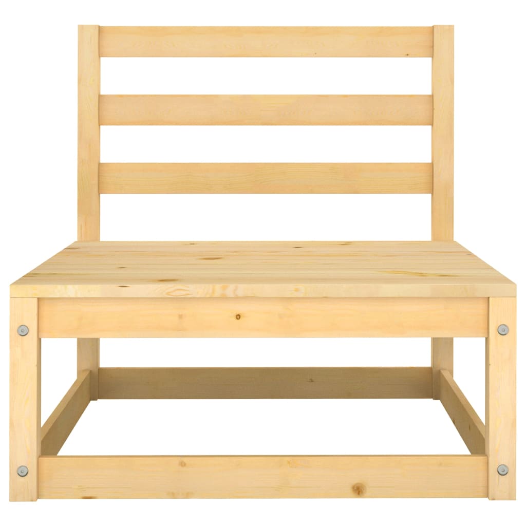 Sofás de centro p/ jardim c/ almofadões 2 pcs pinho maciço