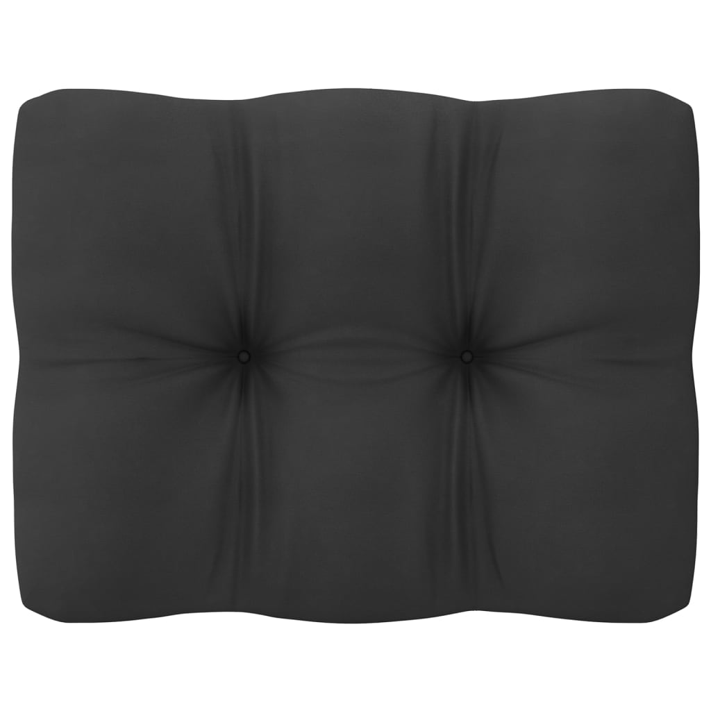 Sofás de centro p/ jardim c/ almofadões 2 pcs pinho maciço