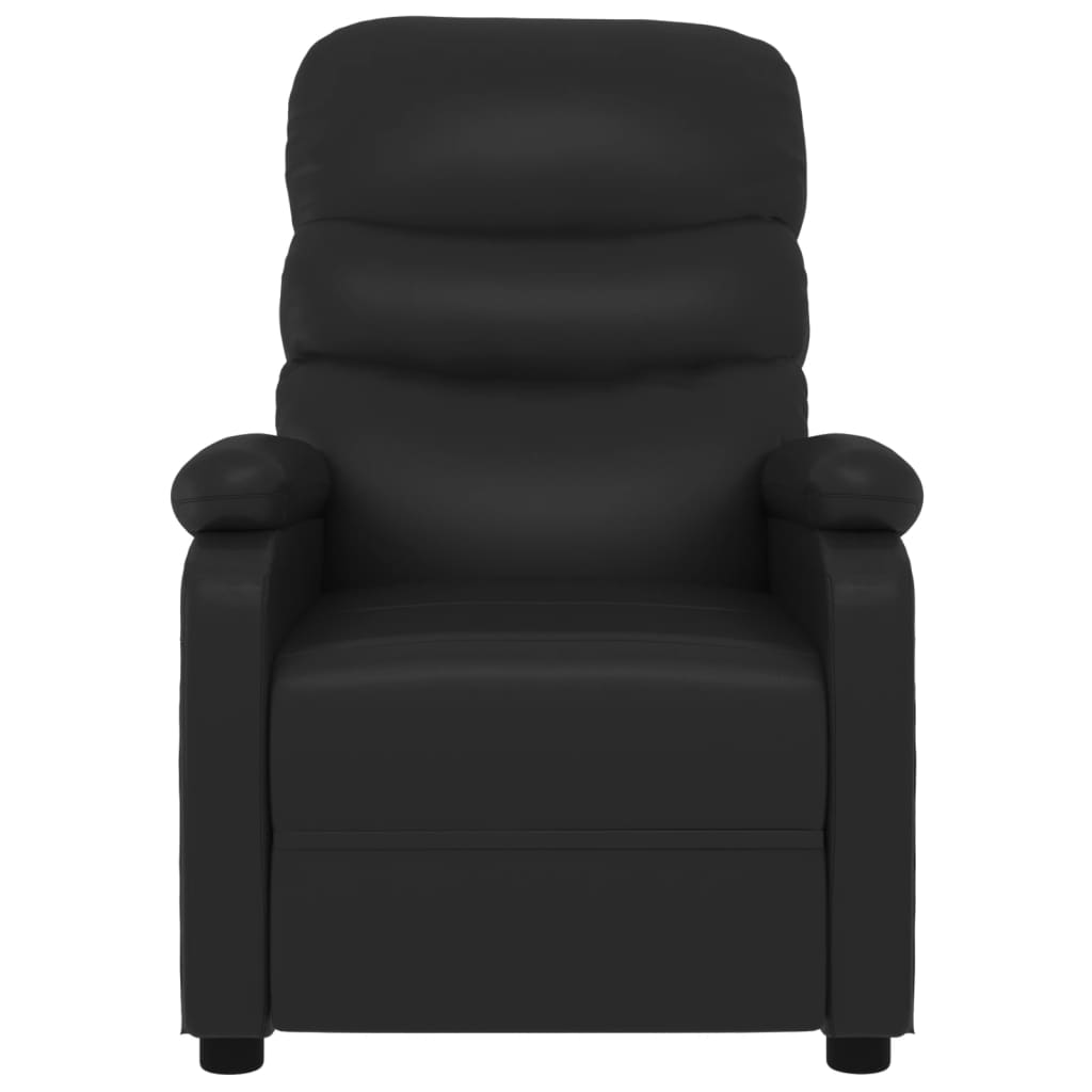 Poltrona de massagens elétrica couro artificial preto