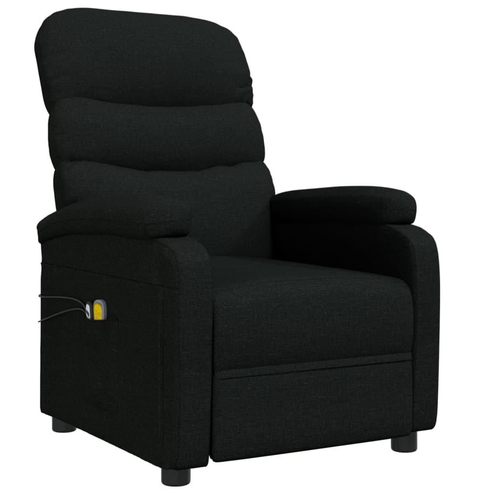 Poltrona de massagens elétrica tecido preto