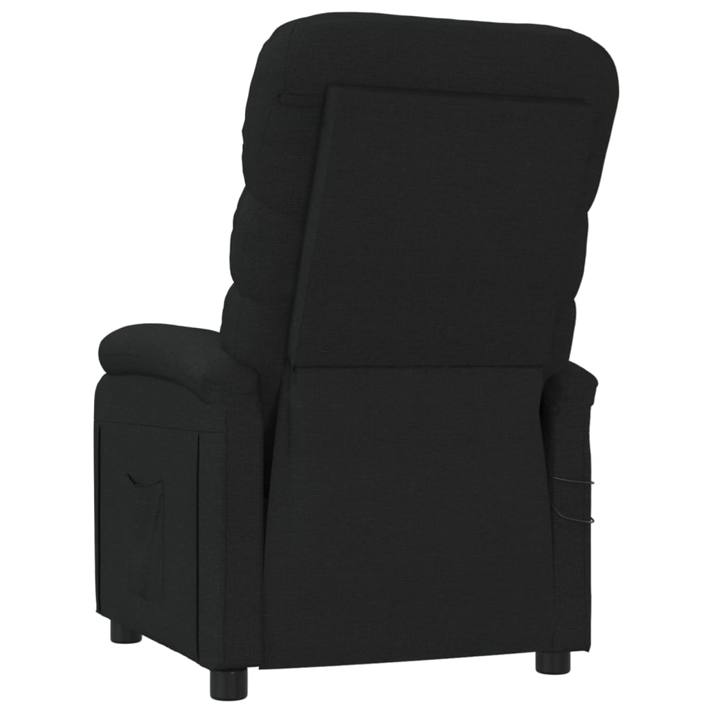 Poltrona de massagens elétrica tecido preto
