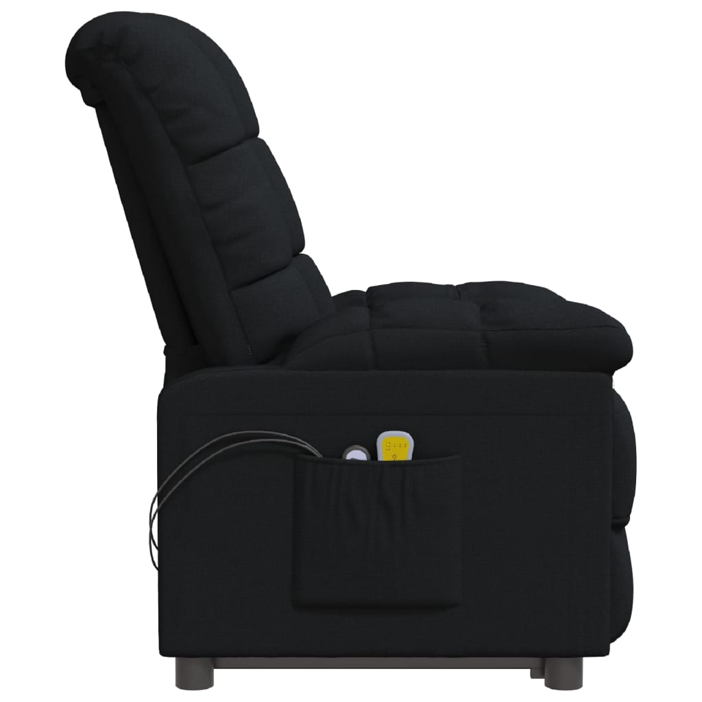 Poltrona de massagens elétrica tecido preto