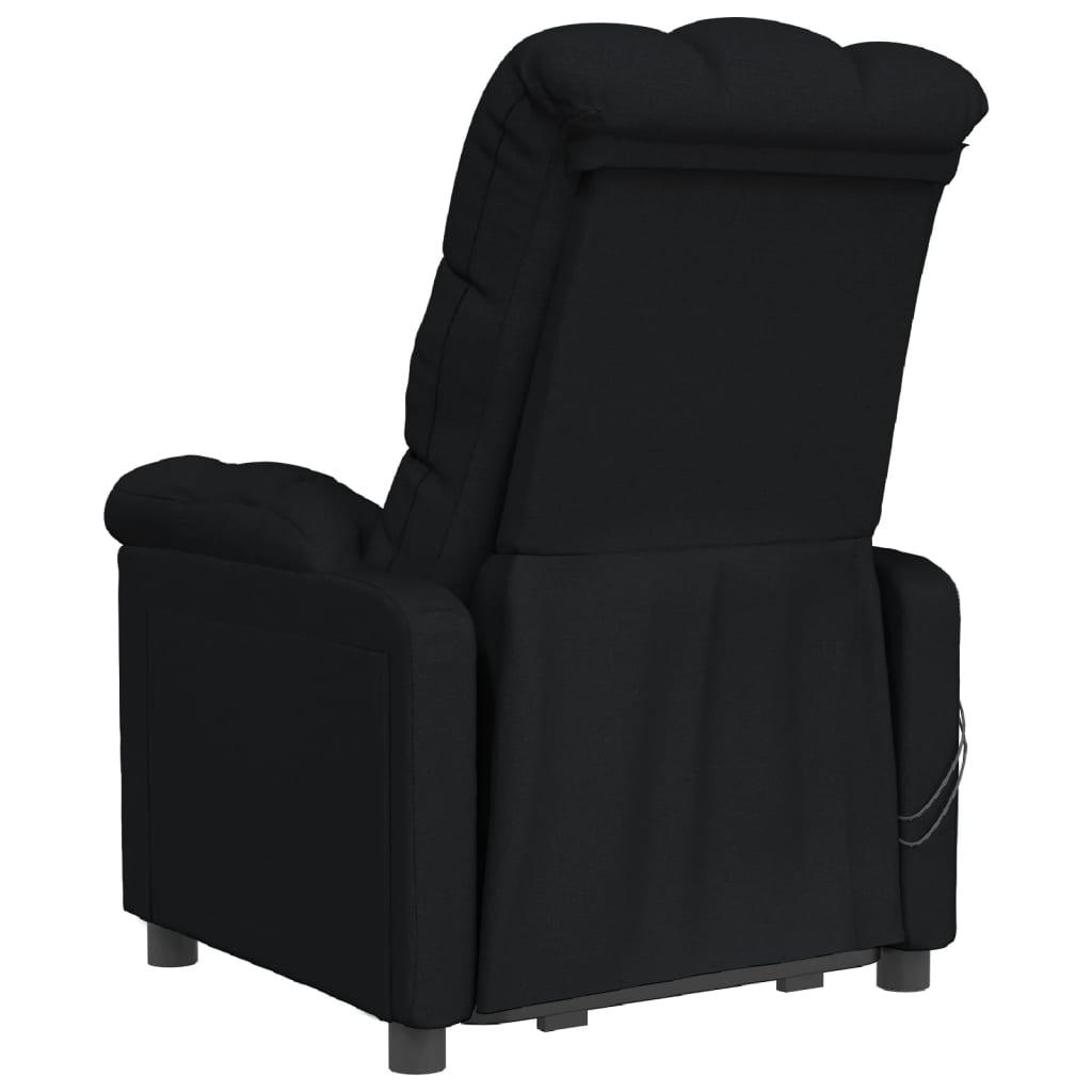 Poltrona de massagens elétrica tecido preto