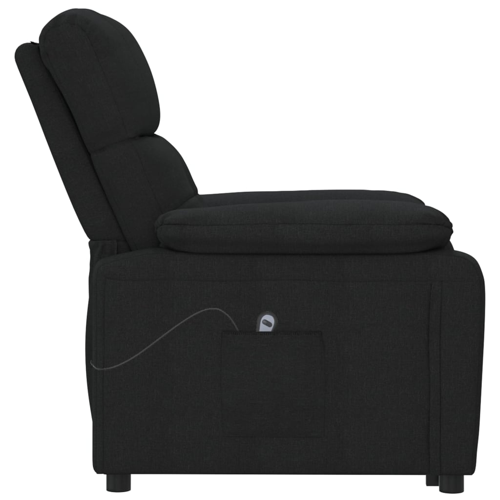 Poltrona elétrica reclinável tecido preto